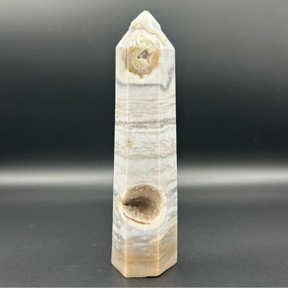Druzy Calcite Crystal Tower